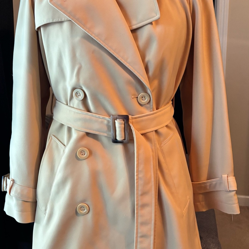 Beautiful, Timeless Brem Rainwear Classic Double-Breasted Trench Coat, Yellow